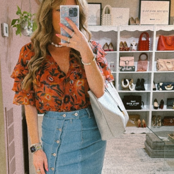 YSL Silver E/W Shopping Tote - Picture 3 of 3